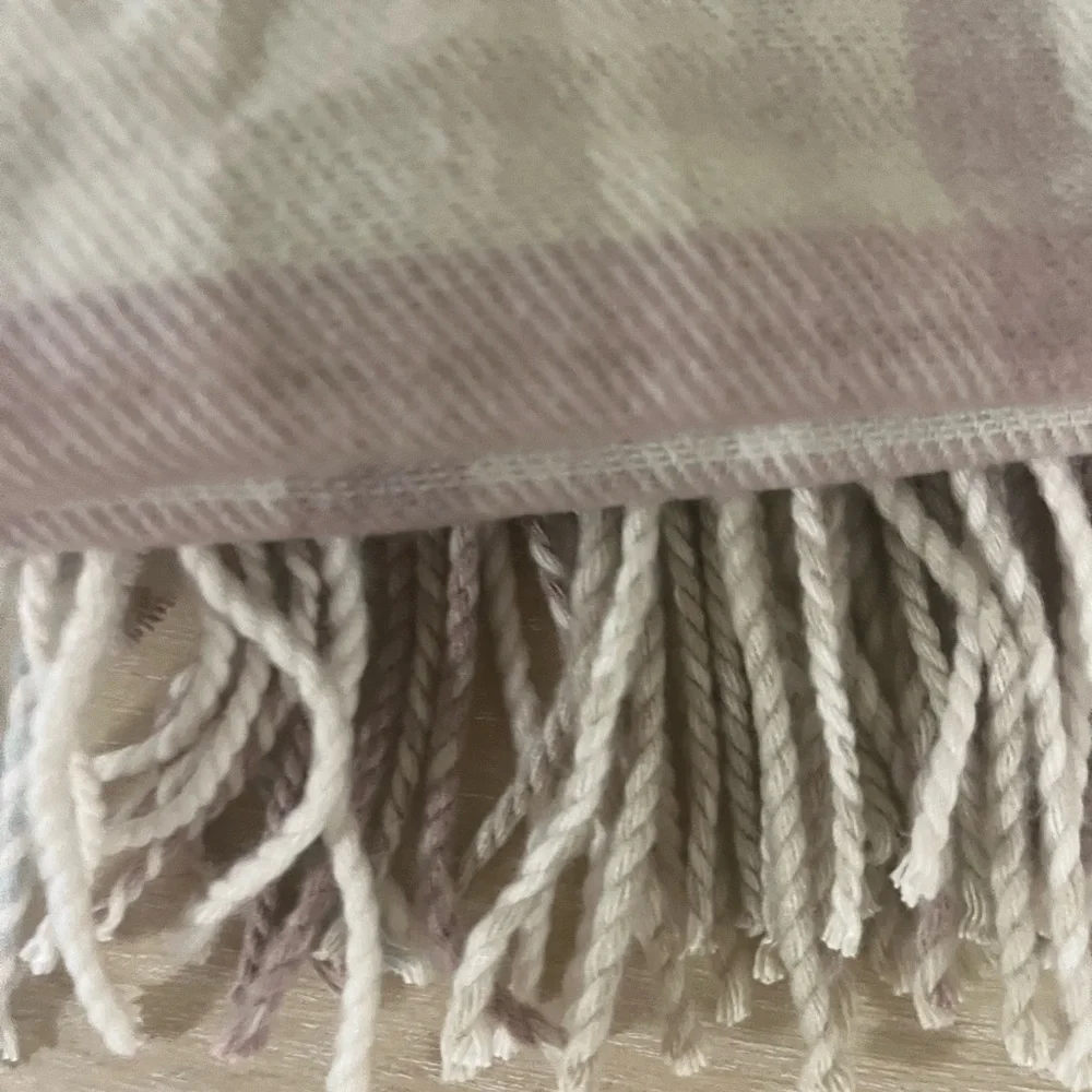 Softer Than Cashmere? D&Y Pink Cream Striped Scarf